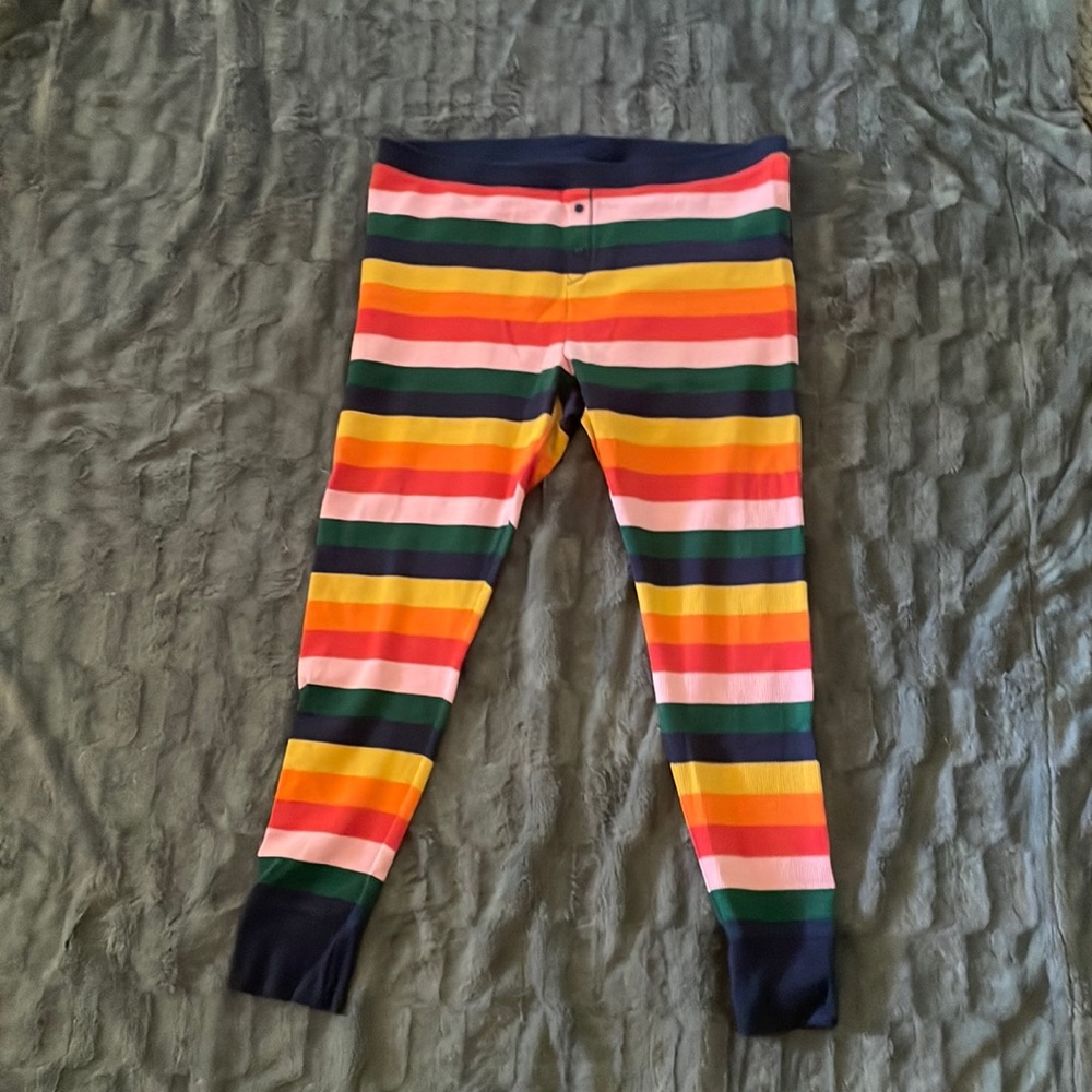 Multi-colored striped pajama pants-worn once-good condition-size XL